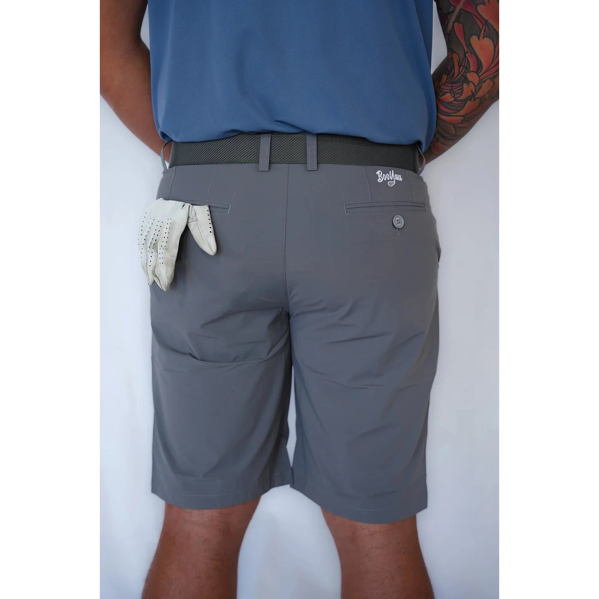 BooYaa Golf Shorts - Birdie Breather (Grey) - Golf Society