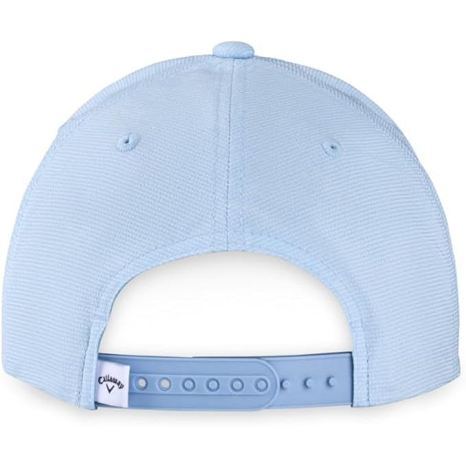 Light blue Callaway Rutherford Collection Flexfit Snapback cap with moisture wicking fabric and Callaway logo patch.