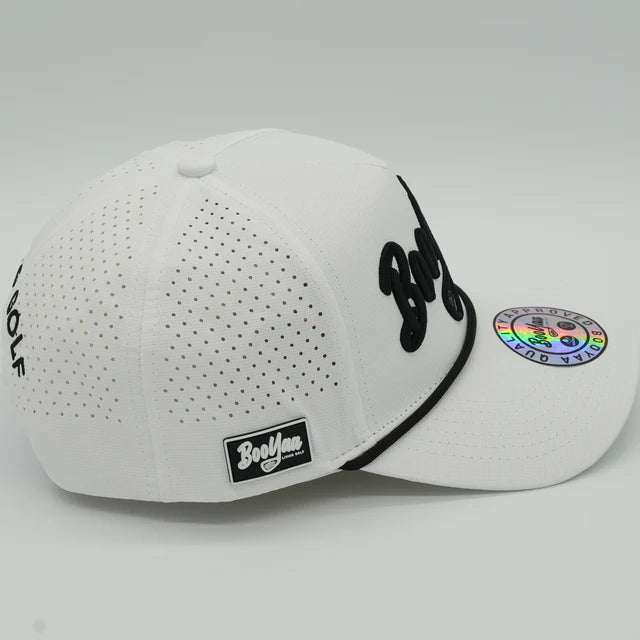 BooYaa Golf Cap | WHITE CLASSIC - Golf Society