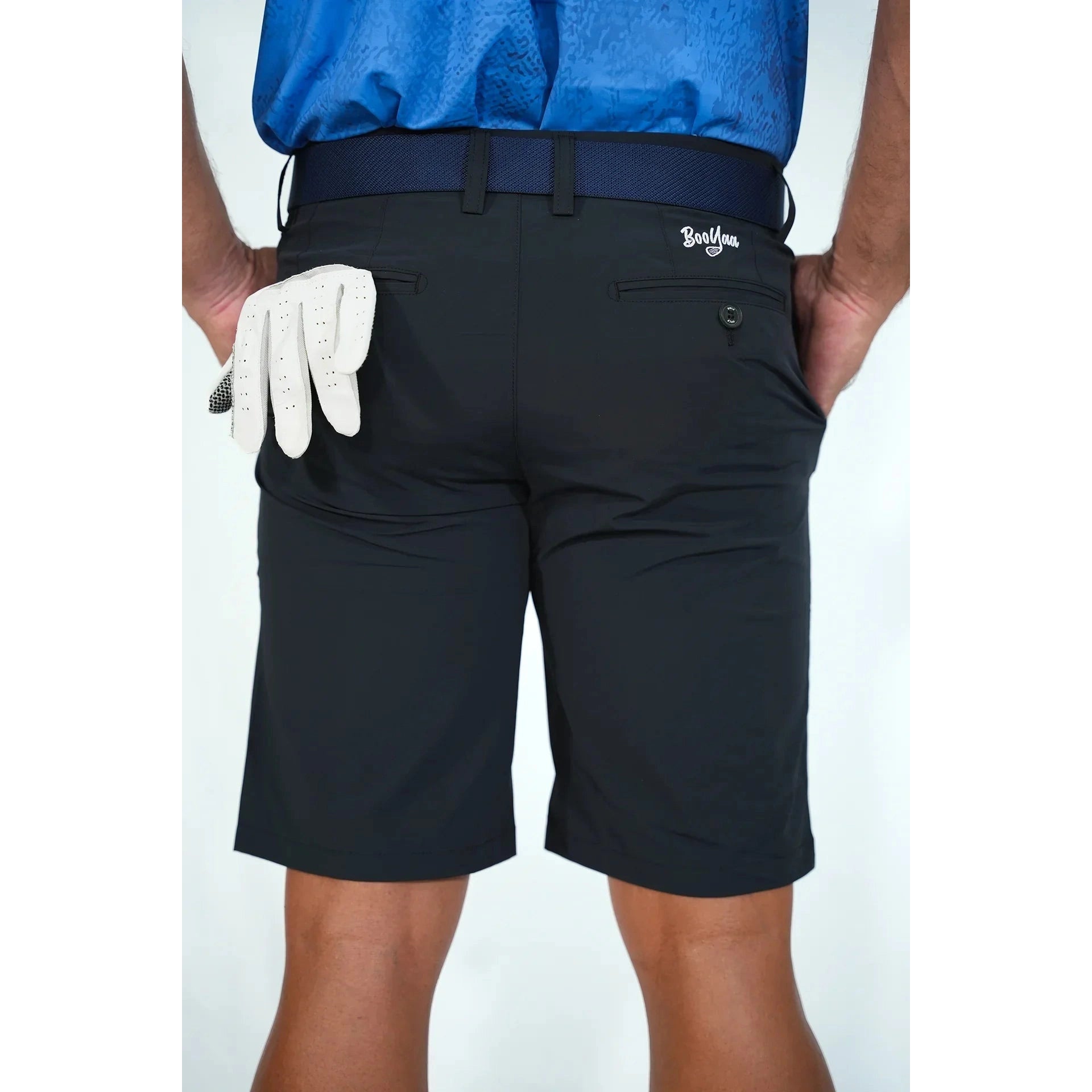 BooYaa Golf Shorts - Birdie Breather (Black) - Golf Society