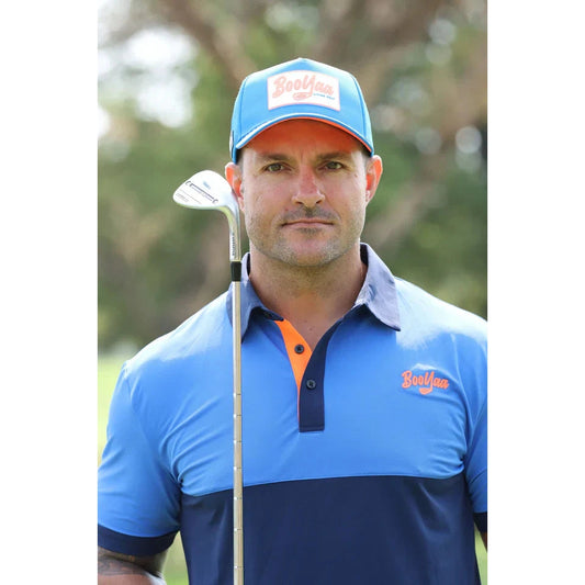 CAPTAINS BLUE - XI Premium Golf Shirt - Golf Society