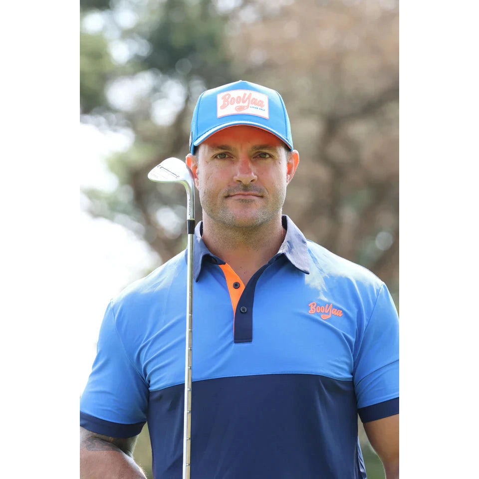 CAPTAINS BLUE - XI Premium Golf Shirt - Golf Society