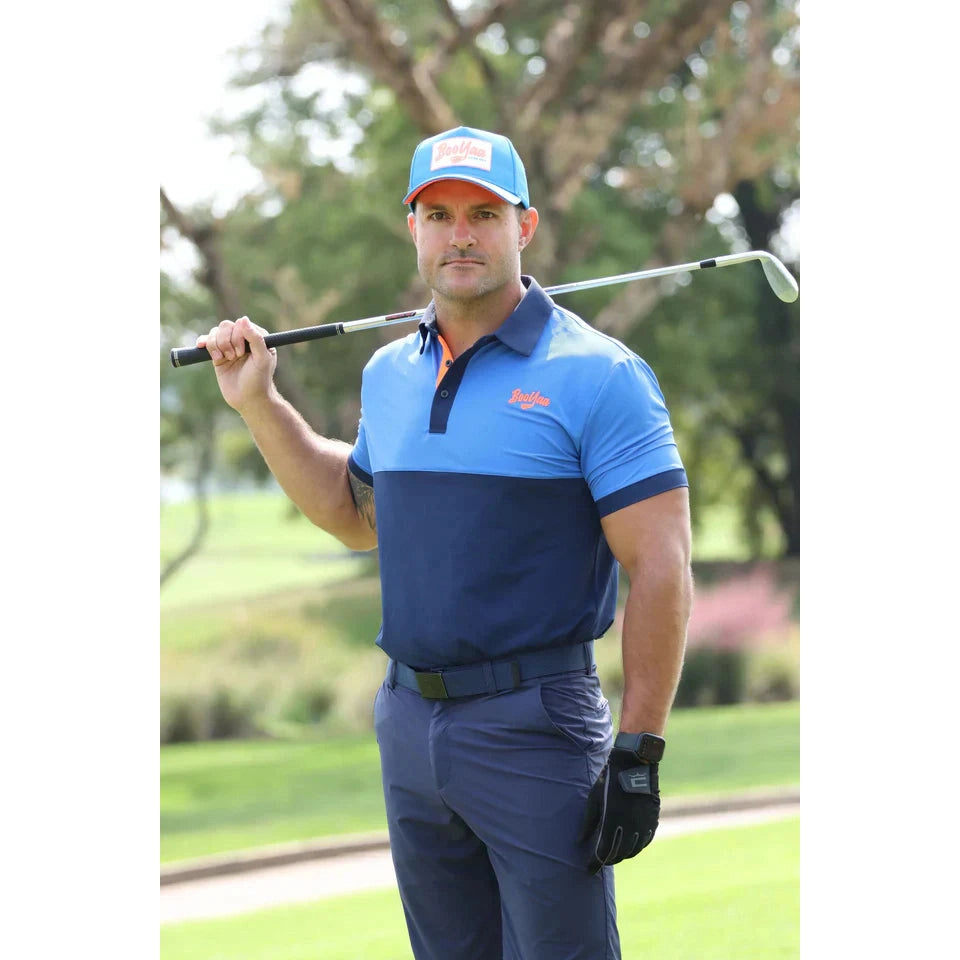 CAPTAINS BLUE - XI Premium Golf Shirt - Golf Society