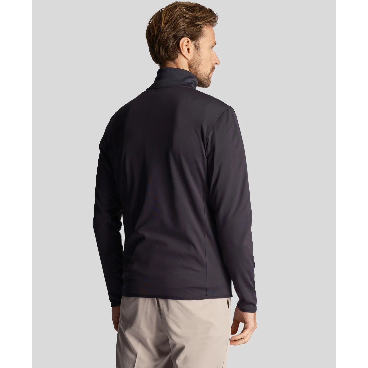 Lyle & Scott Performance Golf 1/4 Zip Midlayer - Dark Navy - Breathable & Durable - Golf Society