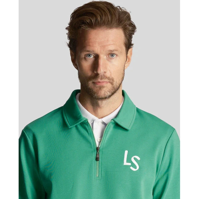 LYLE & SCOTT - LOGO QUARTER ZIP SWEATSHIRT - Golf Society