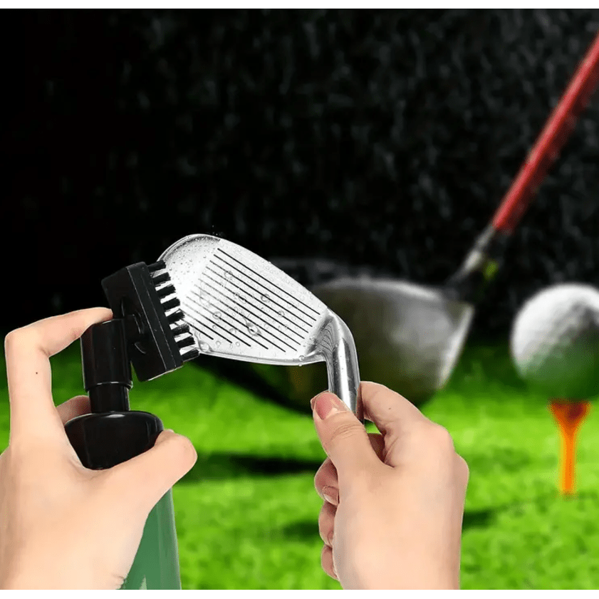 Golf Club Cleaning Brush - Portable, Spray Water Brush for Easy and Effective Cleaning - Golf Society