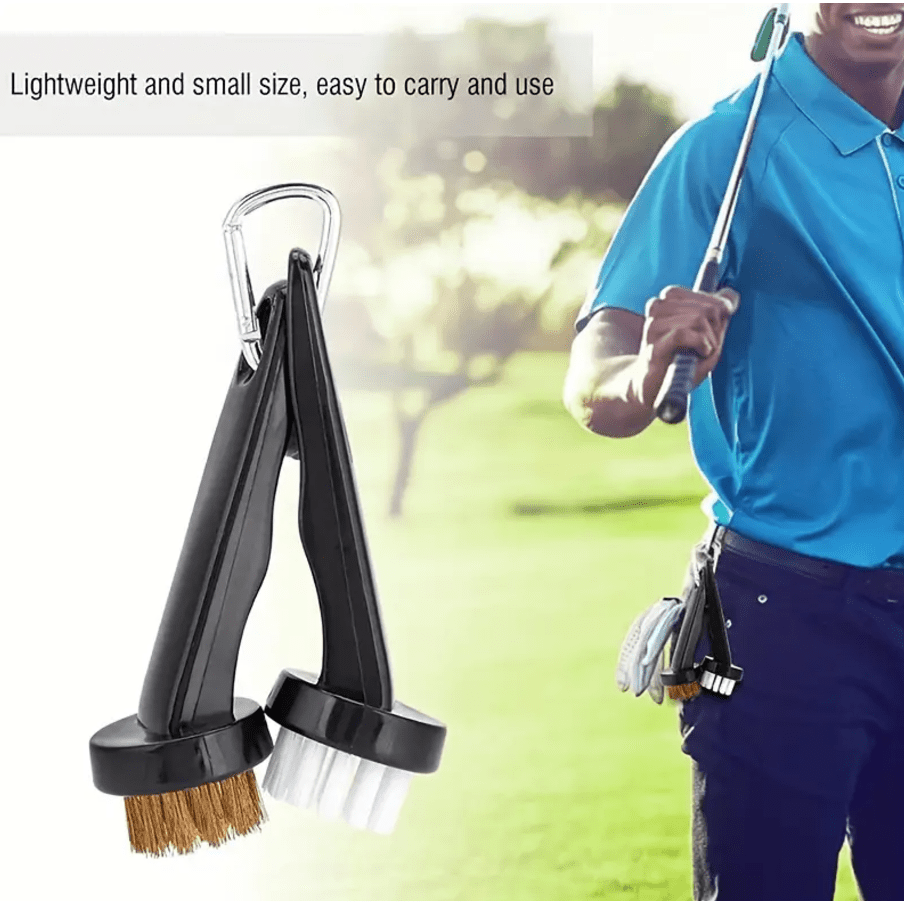 Dual Golf Cleaning Brushes - Set of 2 for Ultimate Club Care - Golf Society
