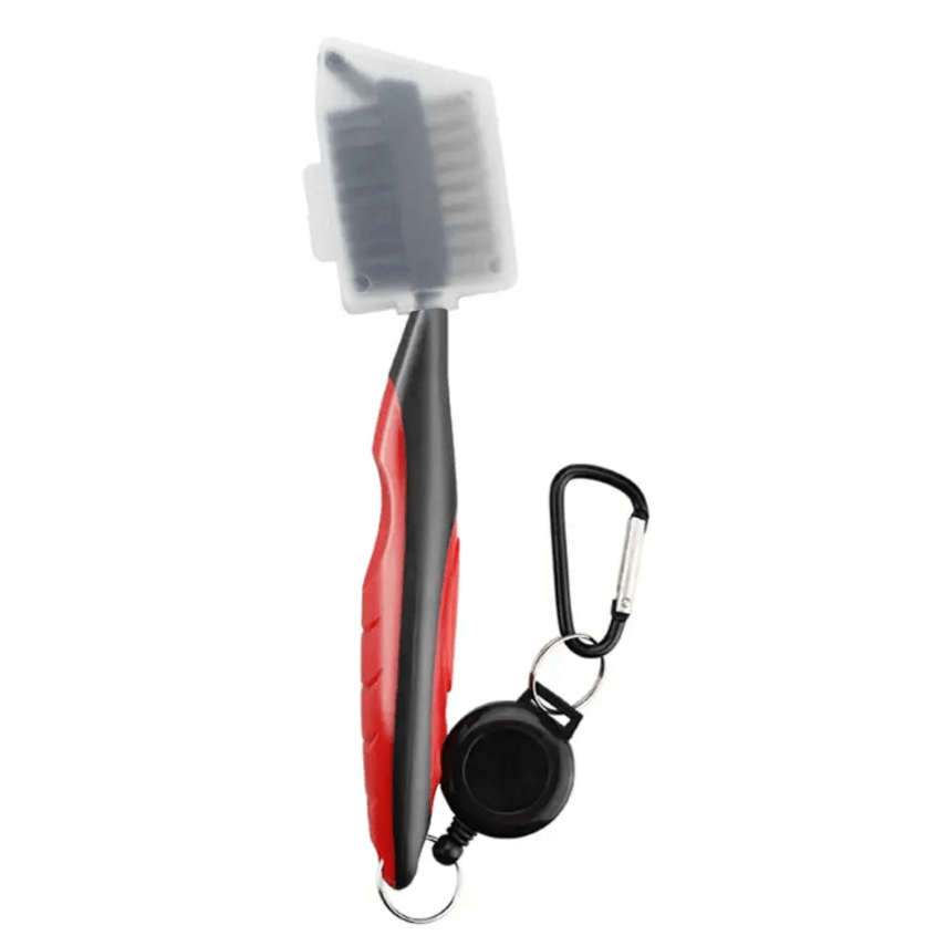 Dual-Sided Portable Golf Groove Cleaning Brush - Essential for Ball Spin & Accuracy - Golf Society
