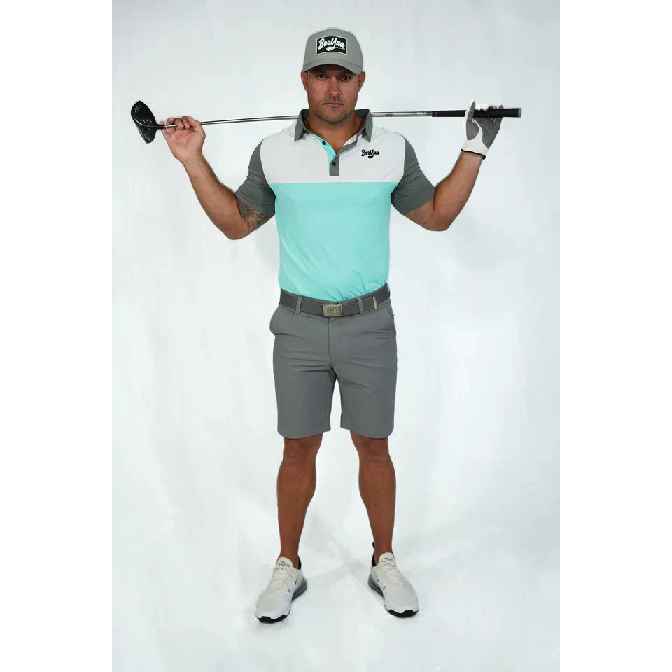 BooYaa Golf Shorts - Birdie Breather (Grey) - Golf Society