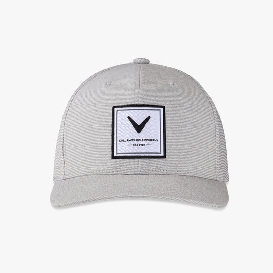 Callaway Rutherford Collection Flexfit Snapback Headwear with moisture-wicking fabric and logo patch.