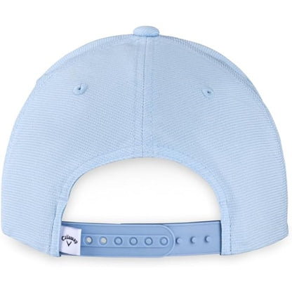 Light blue Callaway Rutherford Collection Flexfit Snapback cap with moisture wicking fabric and Callaway logo patch.