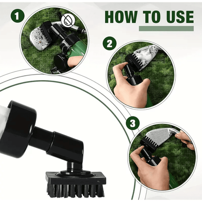 Golf Club Cleaning Brush - Portable, Spray Water Brush for Easy and Effective Cleaning - Golf Society