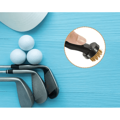 Dual Golf Cleaning Brushes - Set of 2 for Ultimate Club Care - Golf Society