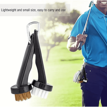 Dual Golf Cleaning Brushes - Set of 2 for Ultimate Club Care - Golf Society