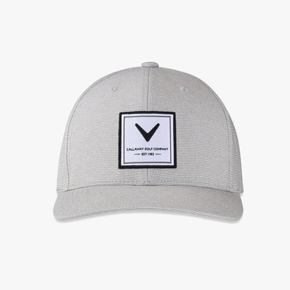 Callaway Rutherford Collection Flexfit Snapback Headwear with moisture-wicking fabric and logo patch.